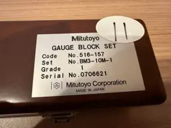 CERABLOCK SET MITUTOYO 516-157 BM3-10M-1 GAUGE BLOCK SET