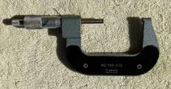 VINTAGE MITUTOYO --- 2-3 INCH .0001 MICROMETER NO. 193-213 AS PICTURED