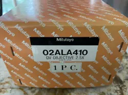 MITUTOYO 02ALA410 2.5X/0.14 QV OBJECTIVE LENS F100 NEW UNUSED