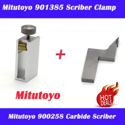 MITUTOYO 900258 CARBIDE-TIPPED SCRIBER   901385 SCRIBER CLAMP FOR HEIGHT GAUGES
