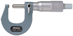 1 X MITUTOYO ANALOG CALIPER WITH SPHERICAL MEASURING FACES 0-25 MM