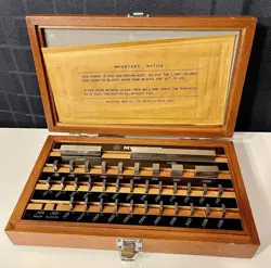 MITUTOYO 35 PIECE GAGE BLOCK SET NO. 516-915 BE1-35-3 GRADE 3, .100 TO 4.00