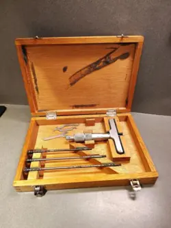 MITUTOYO 62323 .001 DEPTH GAGE MICROMETER CODE # 129-131 DMC 4-4