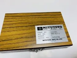 MITUTOYO GAUGE BLOCK SET 516-990 BM1-9LT-1 JAPAN
