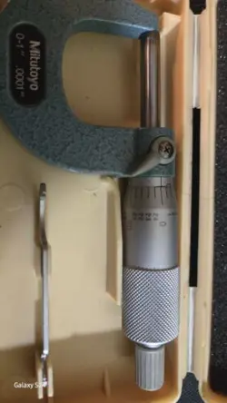 MITUTOYO MICROMETER BMD-25 115-215 DOUBLE SPHERICAL MICROMETER/ANALOG TYPE