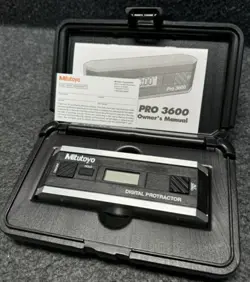 MITUTOYO DIGITAL PROTRACTOR 950-318 PRO 3600 LCD DISPLAY NEW