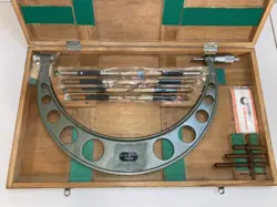 MITUTOYO 300-400MM METRIC OUTSIDE MICROMETER SET 104-142 *NOS*