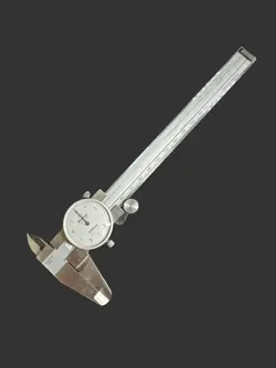 GENUINE MITUTOYO CALIPER WITH DIAL DIAL 505-633, 0-150MM, 0.05MM