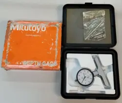 MITUTOYO DEPTH GAGE 0.01MM NO. 2902S 7212 AMKW07 SHOCK PROOF MACHINIST TOOL