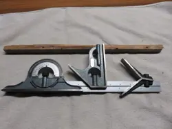 MITUTOYO COMBINATION SQUARE HEAD, PROTRACTOR HEAD AND CENTER HEAD