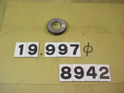20Φ MITUTOYO SET RING MASTER RING GAUGE USED 8942 JAPAN