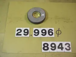 30Φ MITUTOYO SET RING MASTER RING GAUGE USED 8943 JAPAN