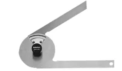 MITUTOYO 187-201 STAINLESS STEEL BEVEL PROTRACTOR, 1 °, 5 MINUTE VERNIER SCALE