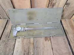 ORIGINAL MITUTOYO 505–677 0–12 INCH DIAL CALIPER 0.001