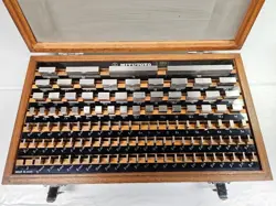 MITUTOYO GAGE BLOCK SET USED, 112 PC SET COMPLETE, GAGE LAB QUAL, MIRROR FINISH