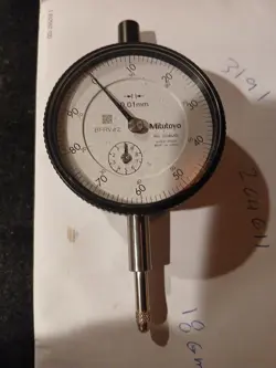 MITUTOYO DIAL INDICATOR 2046AB  0.01MM X 10MM INDICATOR JAPAN MADE