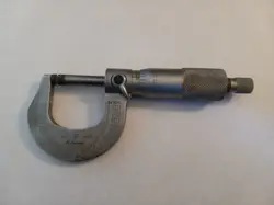 MITUTOYO 202-104 SATIN CHROME MICROMETER, 0-1