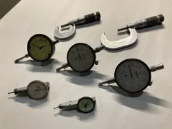MACHINIST LOT DIAL INDICATORS MICROMETER MITUTOYO BROWNE & SHARPE PARTS/REPAIR