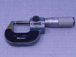 MITUTOYO 193-211 9184002 MECHANICAL DIGIT OUTSIDE MICROMETER 0-1