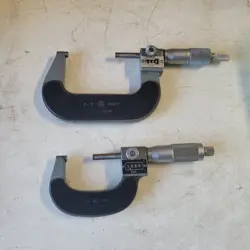 MITUTOYO OUTSIDE MICROMETER SET NO. 193-212 & 193-213 MACHINIST TOOLS 1-2