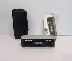 MITUTOYO DIGITAL PROTRACTOR PRO 360 950-315 WITH CASE & MANUAL TESTED