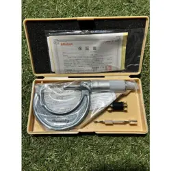 MITUTOYO MICROMETER 103-138 M110-50 SILVER WITH CERTIFICATE LIMITED FROM JAPAN