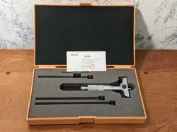MITUTOYO 0-4 INCH DEPTH MICROMETER SET NO 129-127 W/ CASE