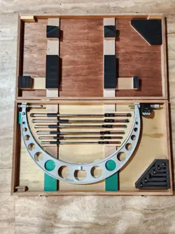 MITUTOYO 340-714 DIGITAL MICROMETER INTERCHANGEABLE ANVILS  SET, 18