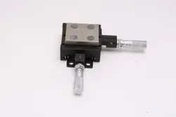 NEWPORT 460A X Y SERIES LINEAR STAGE W/ 2X: MITUTOYO MICROMETER