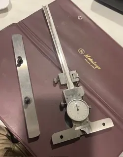 VINTAGE MITUTOYO DIAL DEPTH GAUGE 6”