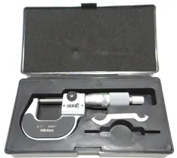 MITUTOYO SPHERICAL FACE MICROMETER 0-1