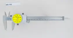 MITUTOYO 505-732 - 150MM DIAL CALIPERS 1MM/REV .01MM GRAD