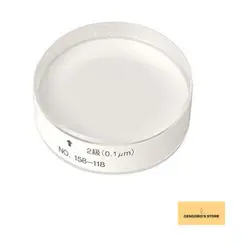 MITUTOYO 158-117 OPTICAL FLAT  12MM THICKNESS  0.2 MICROMETER FLATNESS  45MM