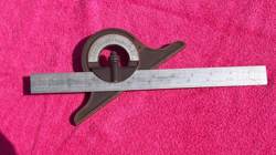 MITUTOYO SLIDE PROTRACTOR HEAD SQUARE NO. 180-501