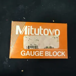 MITUTOYO STEEL GAUGE BLOCK; PART NO. 611171-23; SIZE .131 IN; USED