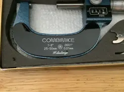 MITUTOYO 159-212 COMBIMIKE DIGITAL MICROMETER 1-2