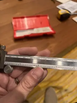 VTG MITUTOYO DIAL CALIPER 505-637-50 6” IN PLASTIC CASE MADE IN JAPAN