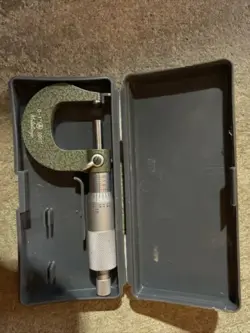 MITUTOYO MICROMETER 0-1 115-153 VERY NICE!