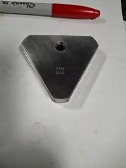 PRATT WHITNEY HOLDER BASE FOR SQUARE INSPECTION GAGE BLOCK AS MITUTOYO 619055
