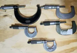 MICROMETER LOT: STARRETT NO. 230, 231 & 436 3”, CRAFTSMAN 2”, & MITUTOYO 5099629