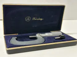 MITUTOYO MICROMETER 1-2” 101-118 M225-2” MADE IN JAPAN W/ CASE
