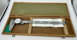 MITUTOYO 300MM DIAL CALIPER 505-635-50 MADE IN JAPAN W/ ORIGINAL BOX