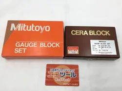MITUTOYO BM3-9L-K/JC 516-381-30 GRADE K GAUGE BLOCK SET CERA BLOCK