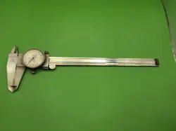 MITUTOYO DIAL CALIPER 505-647-50 USED WITH CASE FOR PROTECTION JAPAN