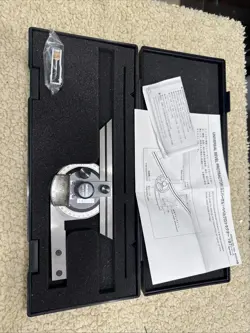 MITUTOYO 187-904 UNIVERSAL BEVEL PROTRACTOR- 6