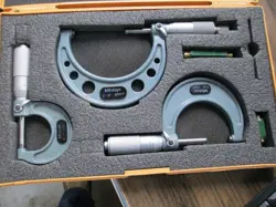 MITUTOYO 103-929 MICROMETER SET,0-3 IN,0.001 IN,3PC
