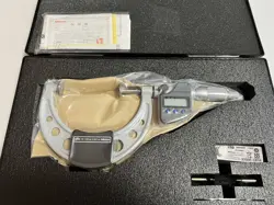 TOOTH THICKNESS DIGITAL MICROMETER GMA-100MX MITUTOYO W/REFERENCE ROD WRENCH BOX