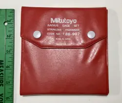 MITUTOYO RADIUS GAGE SET, CODE NO. 186-907, NOS?