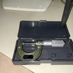 MITUTOYO MICROMETER MADE IN JAPAN CODE NO 103- 135 M 125- 1”