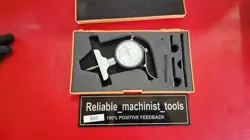 JAPAN MADE MITUTOYO 7218 0-8 INCH DIAL DEPTH INDICATOR 2.5 INCH BASE (B35)